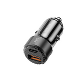 Porodo 50W Dual Port Car Charger PD 20W QC 30W with C to L Cable - Black